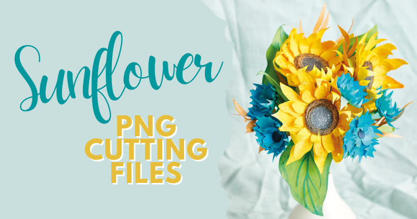 Paper Sunflowers PNG Files