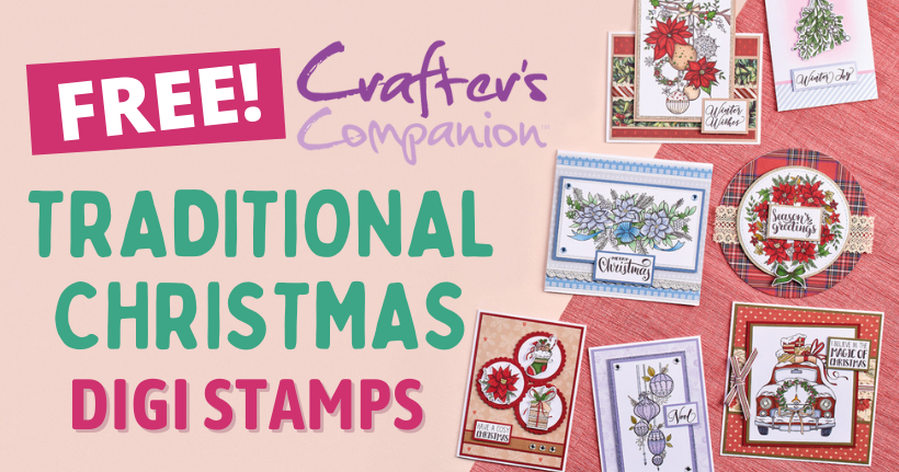 FREE Crafter’s Companion Traditional Christmas Digi Stamps