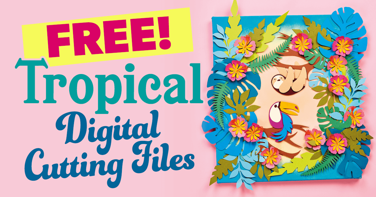 Download Free Tropical SVG Cutting Files paper craft download