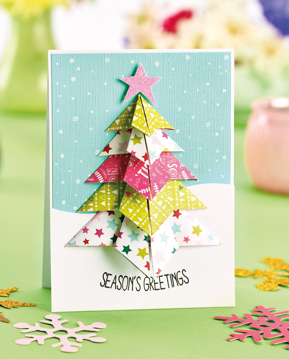 23D Christmas Tree Card PaperCrafter project Within 3D Christmas Tree Card Template